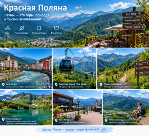 Красная Поляна летом и осенью: что делать без лыж