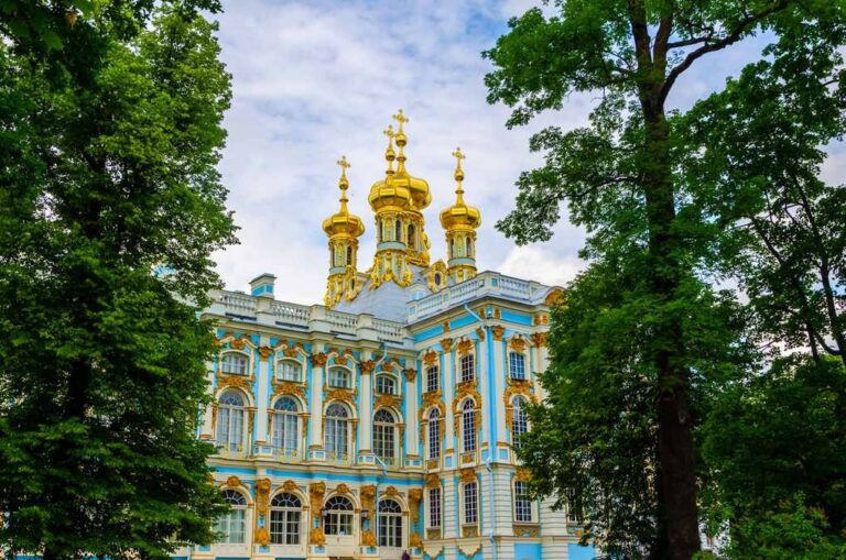 Царское Село с Екатерининским дворцом, Янтарной комнатой и Лицеем