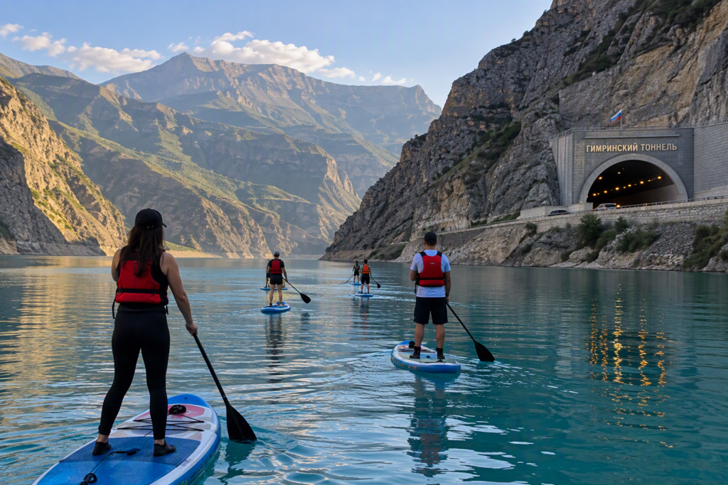 SUP-тур по Ирганайскому водохранилищу и Гимринский тоннель